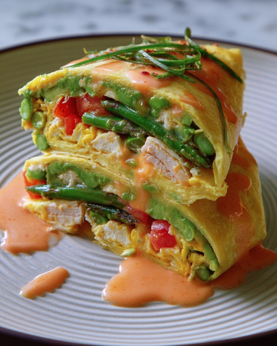 Effortless Veggie Omelette Roll Recipe - Recipe Image