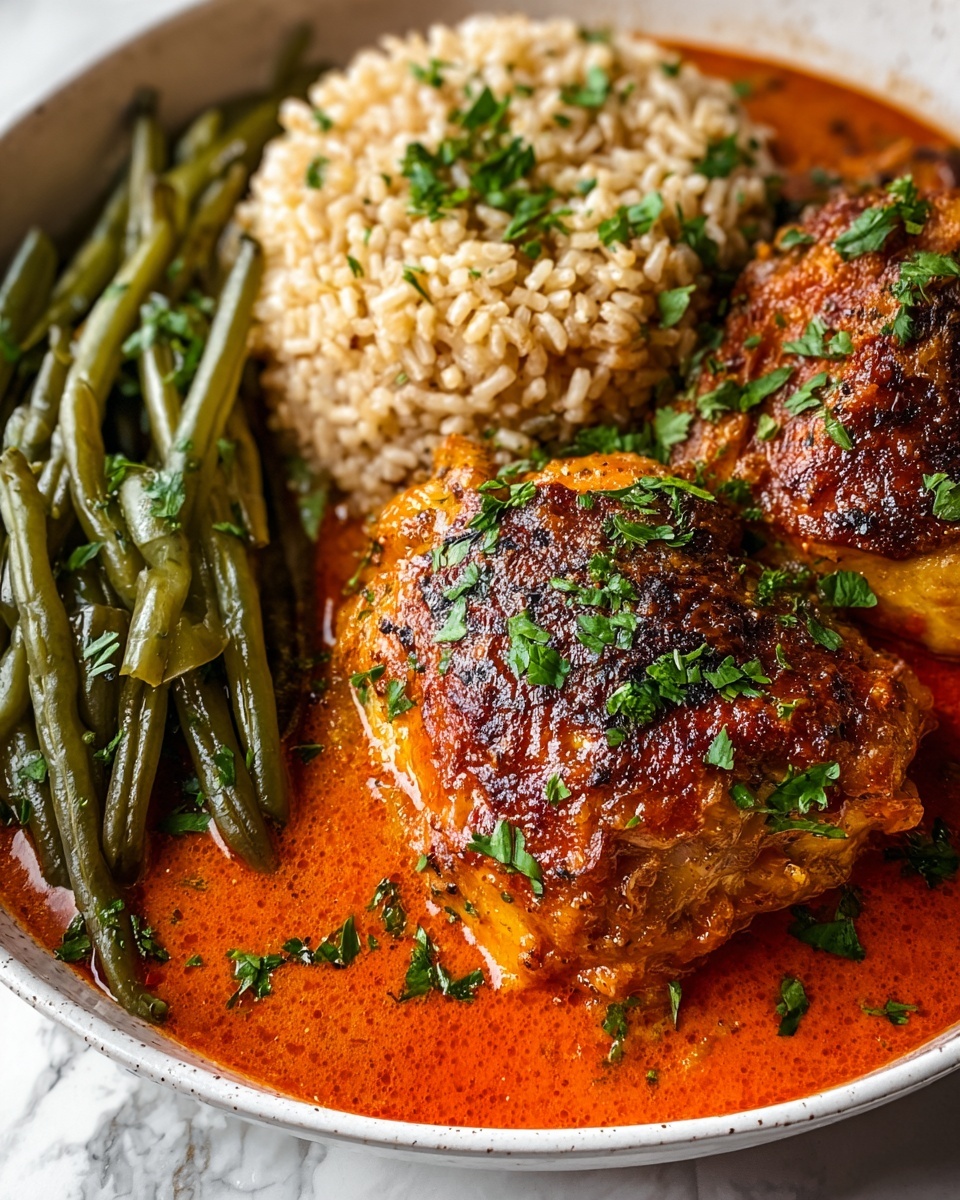 Skillet Chicken in Roasted Red Pepper Sauce Recipe - Recipe Image