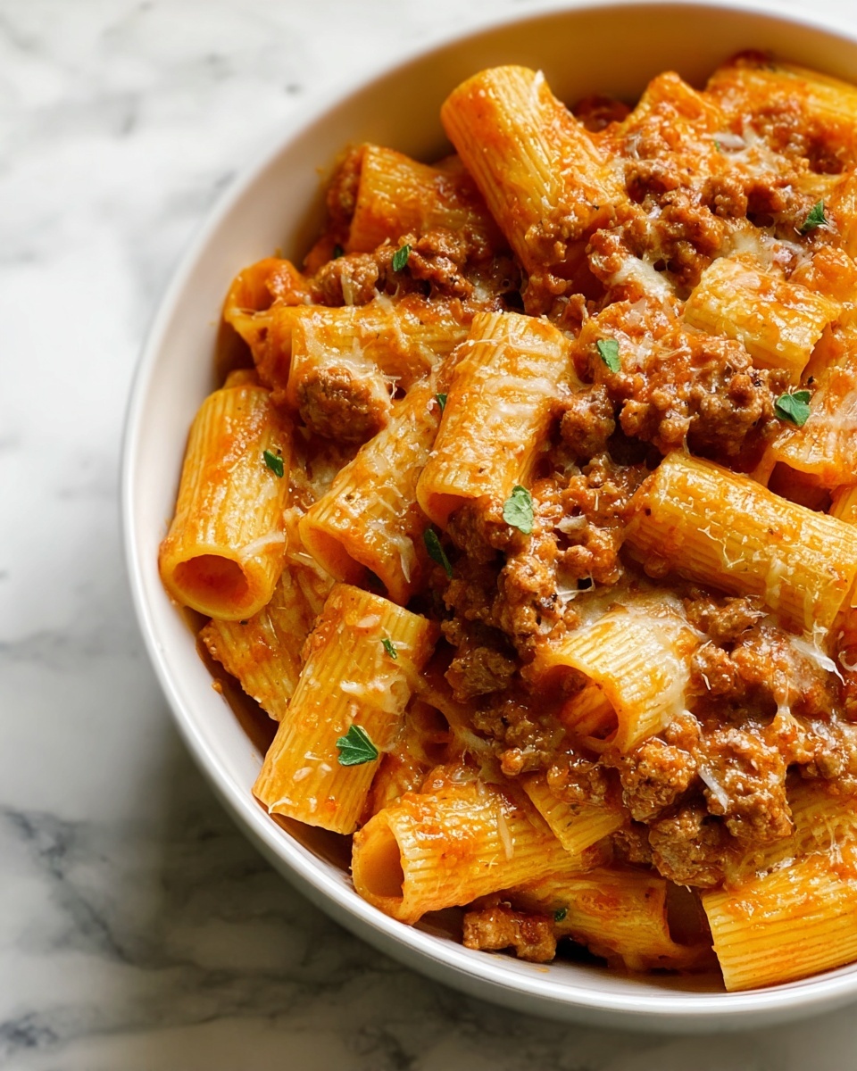 Creamy Rigatoni with Boursin Cheese Recipe - Recipe Image