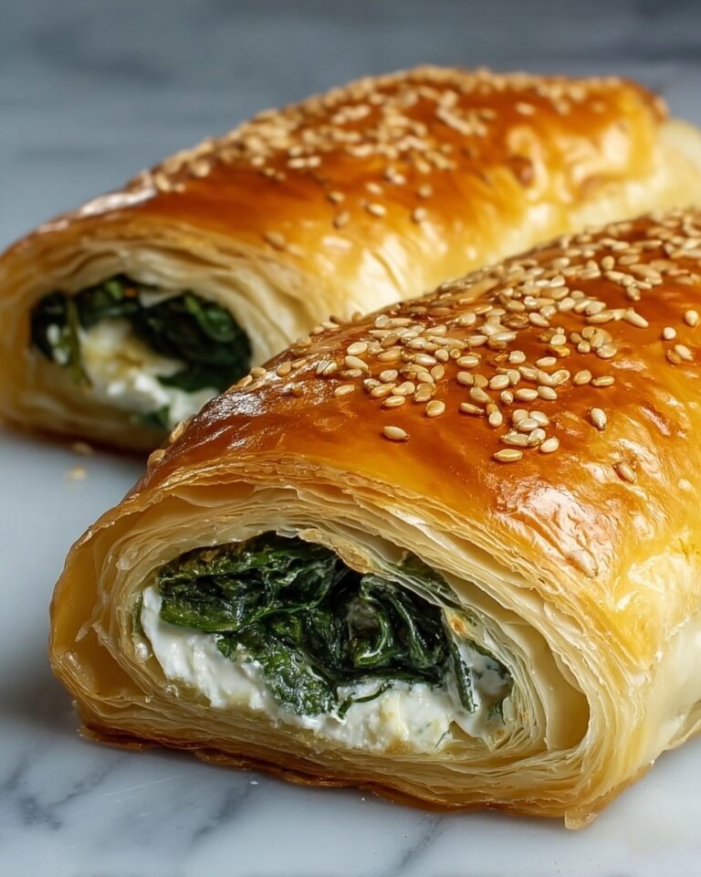 Spinach and Ricotta Stuffed Puff Pastry Pastries Recipe