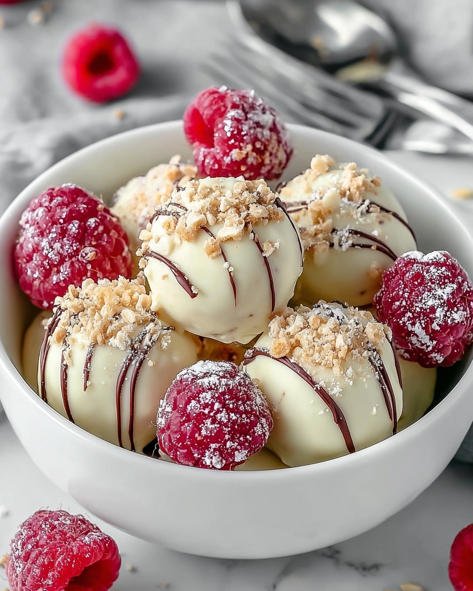 Cheesecake Balls: A Decadent Raspberry White Chocolate Dessert Recipe - Recipe Image