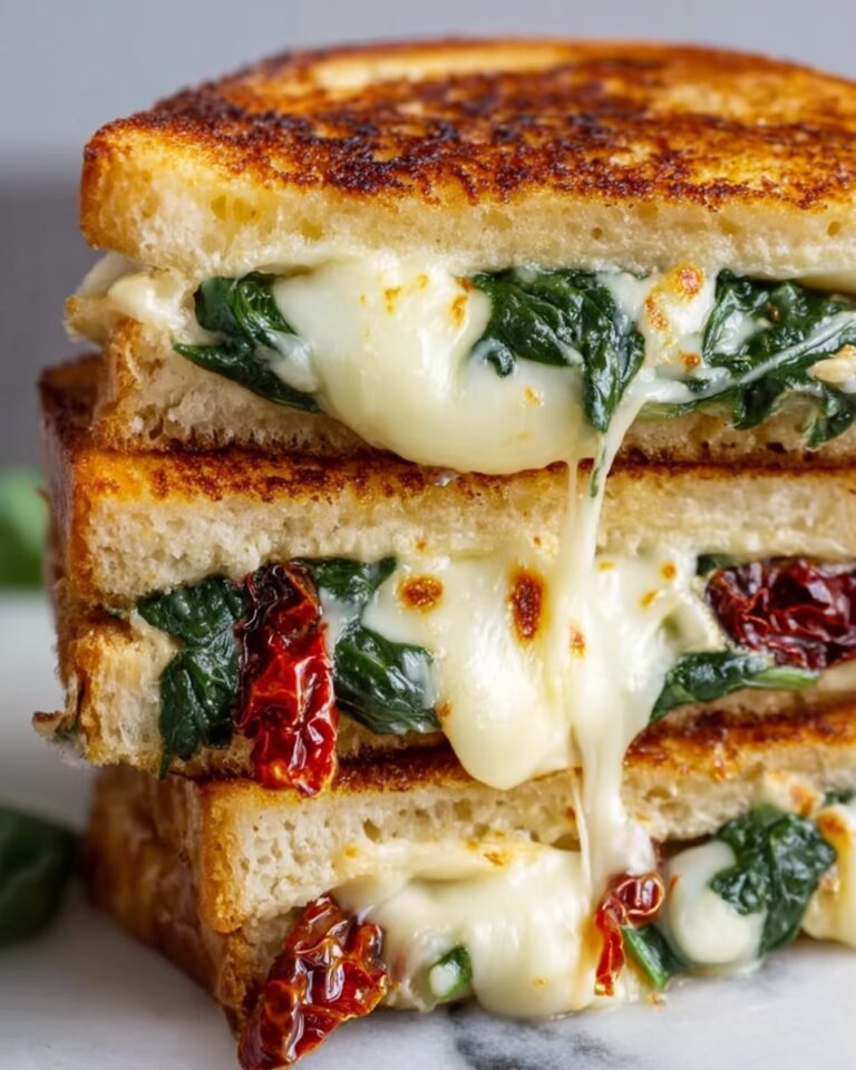 Sun-Dried Tomato, Spinach, and Ricotta Grilled Cheese Recipe