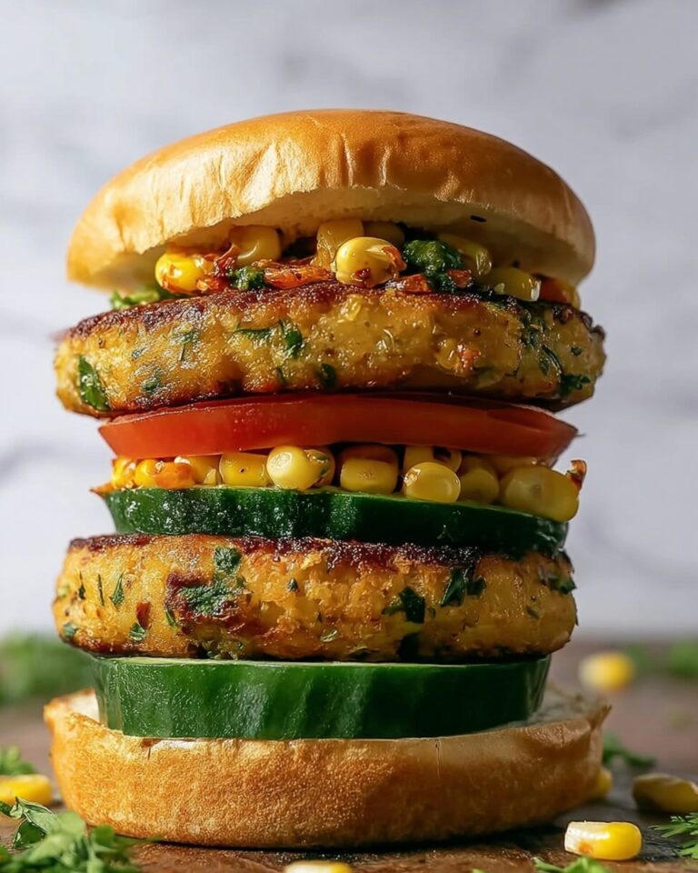 Chicken Zucchini and Fresh Corn Burgers Recipe