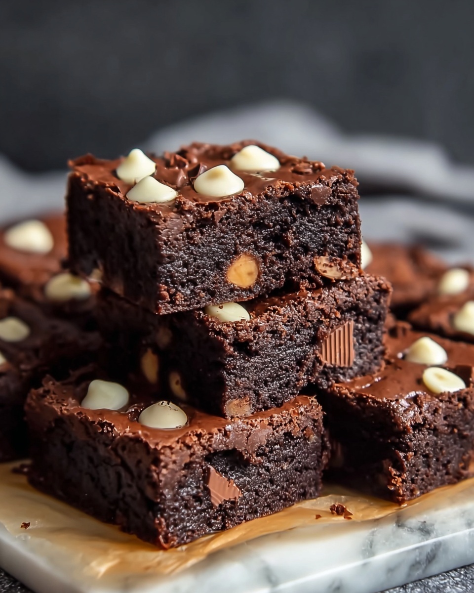 The Best Chocolate Nutella Brownies Recipe - Recipe Image