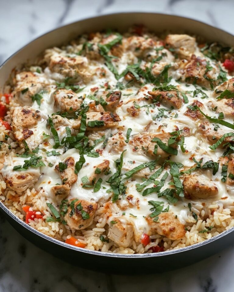 Creamy Chicken, Cheese, and Rice Skillet Recipe