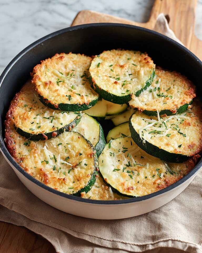 Baked Parmesan Zucchini Rounds Recipe