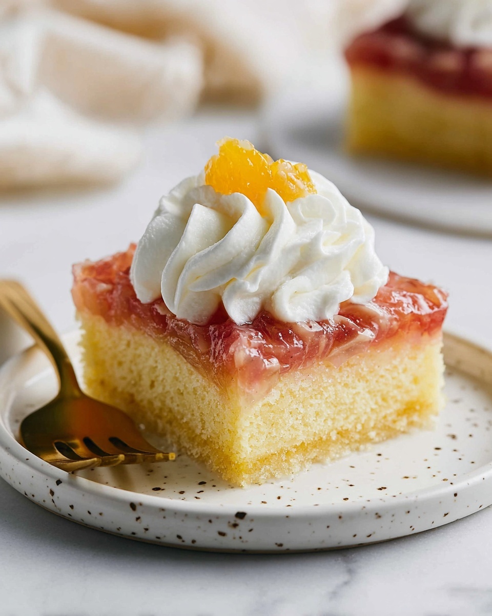 Rhubarb Upside Down Cake Recipe - Recipe Image