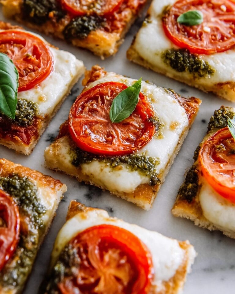 Pesto Caprese Puff Pastry Pizza Recipe