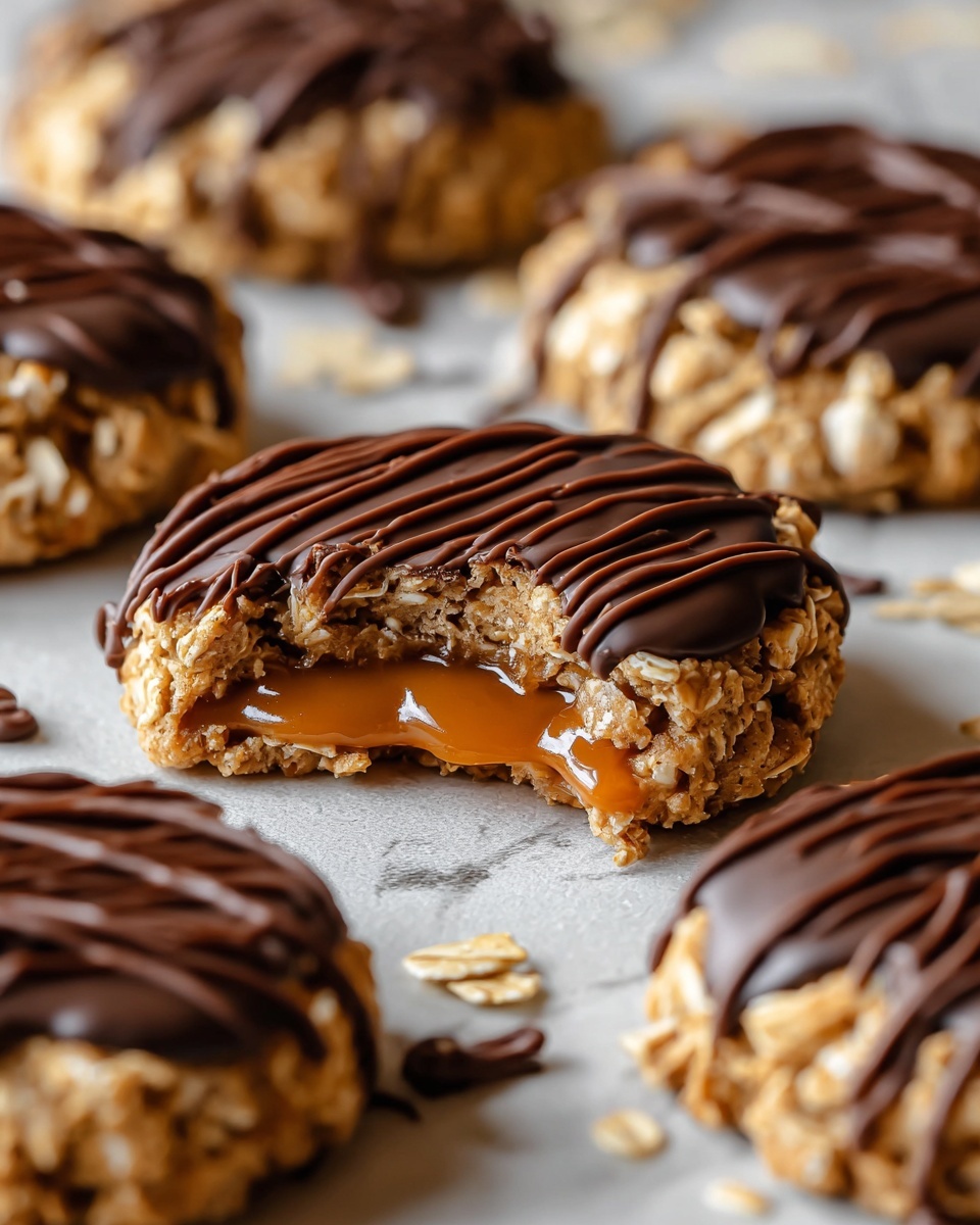 Peanut Butter Chocolate Caramel Cookies Recipe - Recipe Image