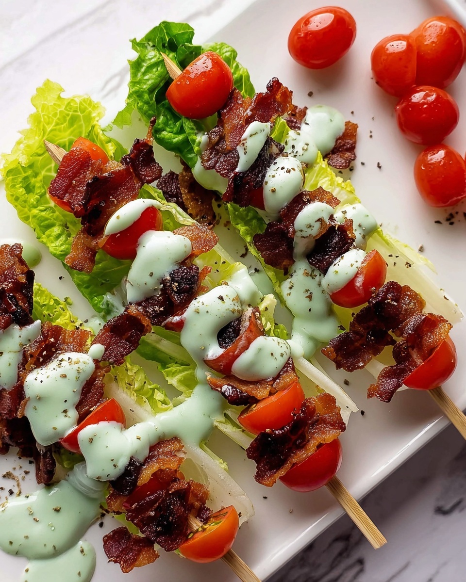 Wedge Salad Skewers Recipe - Recipe Image