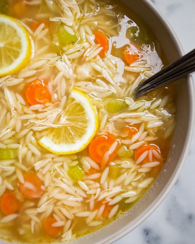 Lemon Chicken Orzo Soup Recipe