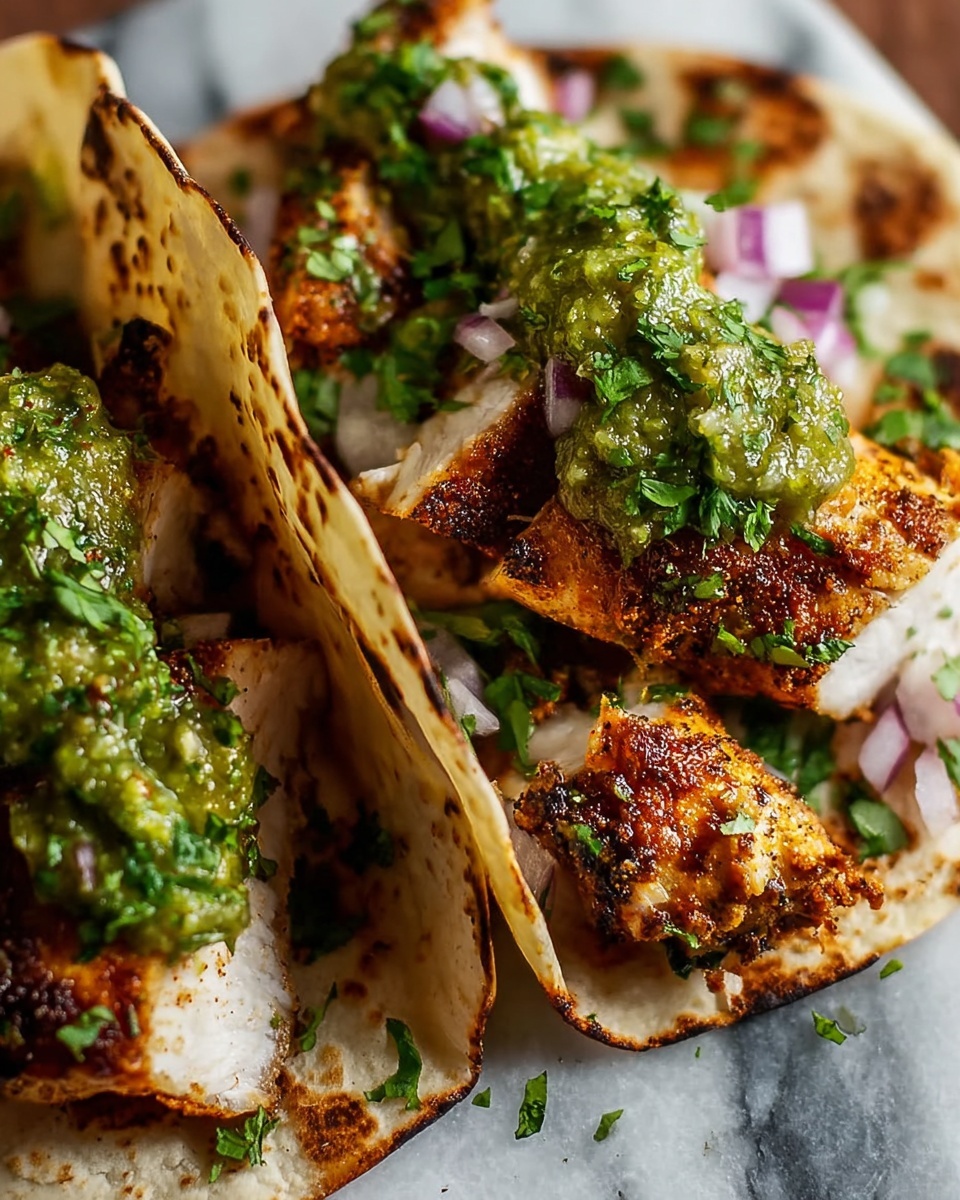 Ridiculously Good Chicken Tacos with Green Sauce Recipe - Recipe Image