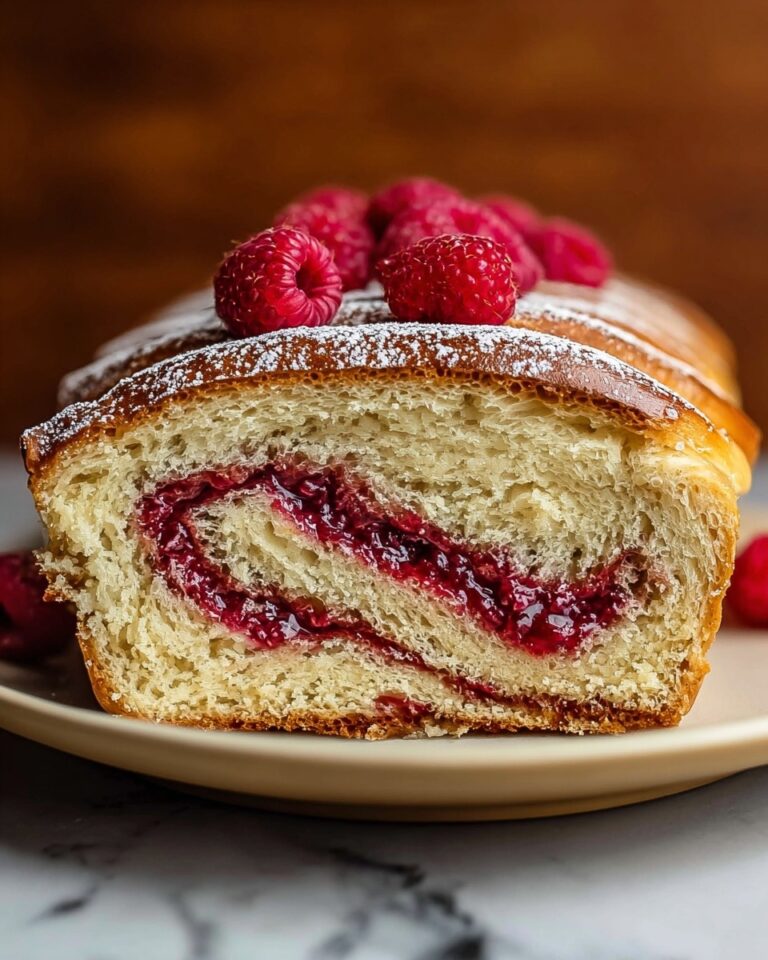 Raspberry Swirl Brioche Loaf: A Deliciously Soft and Fluffy Recipe