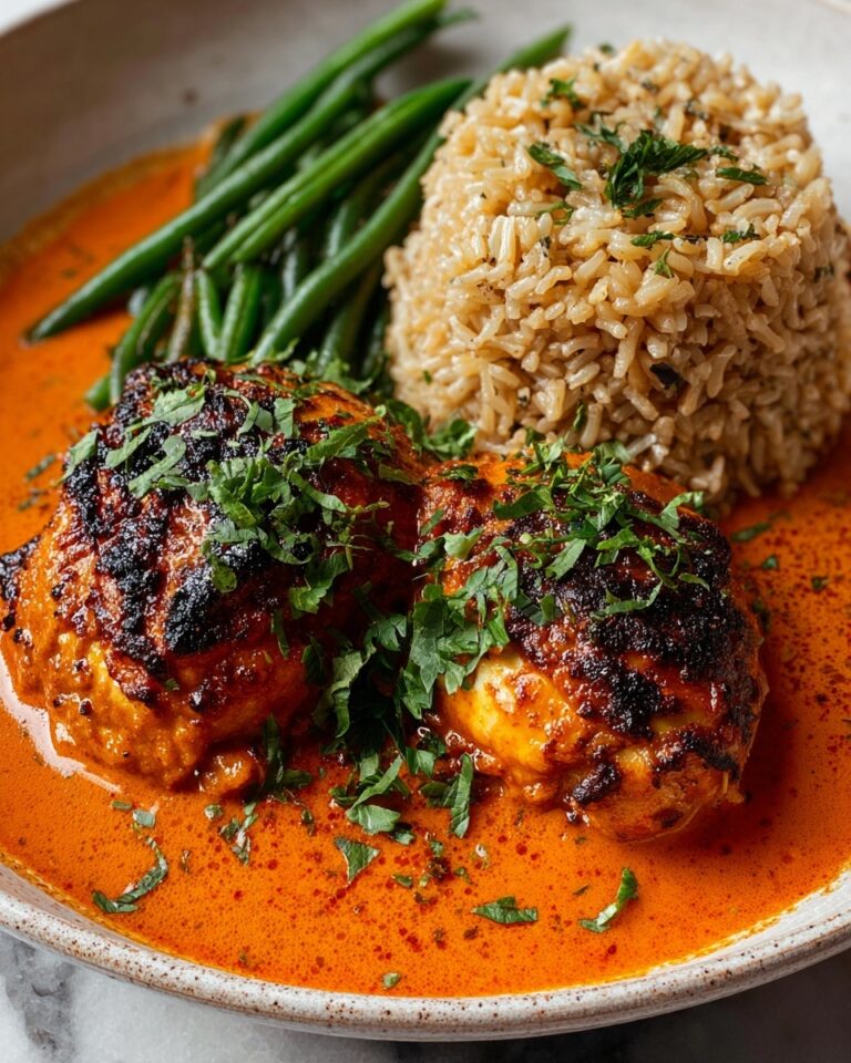 Skillet Chicken in Roasted Red Pepper Sauce Recipe