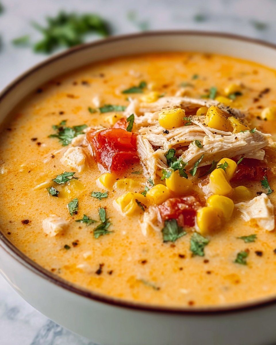 Creamy Southwest Chicken Soup Recipe - Recipe Image