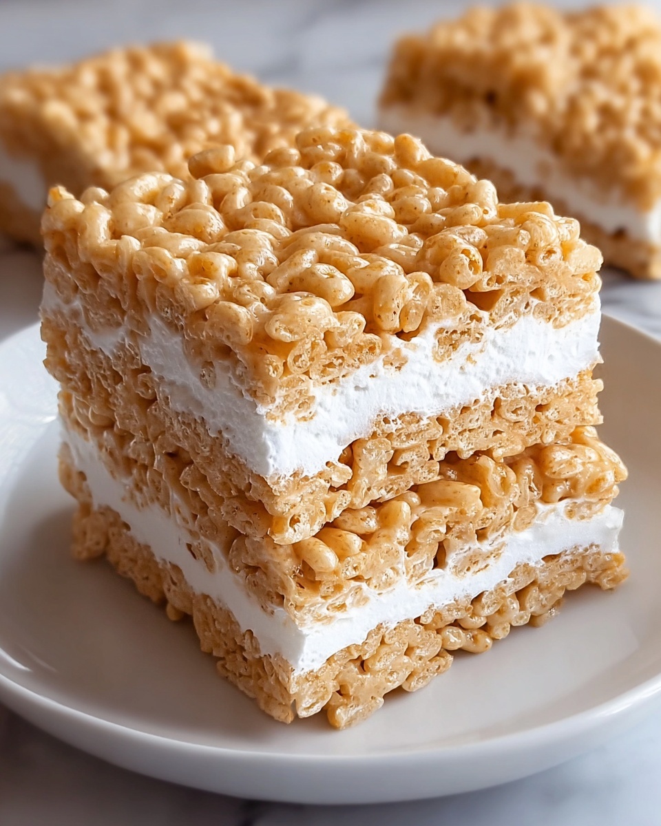 Fluffernutter Rice Krispie Treats Recipe - Recipe Image