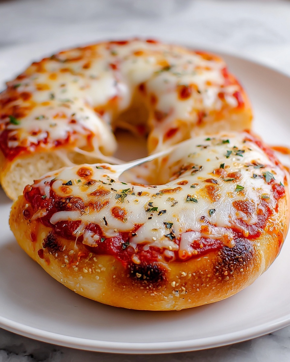 Homemade Air Fryer Pizza Bagels Recipe - Recipe Image