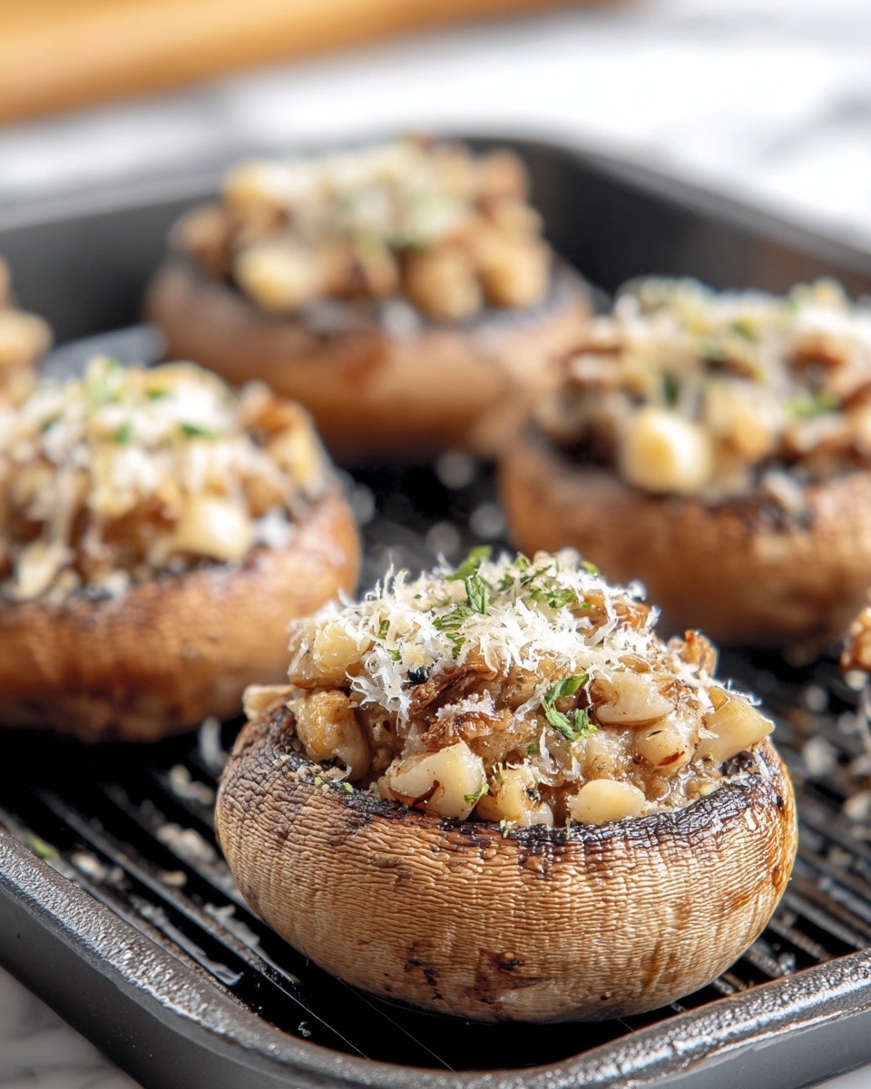 Grilled Stuffed Mushrooms with Sausage and Smoked Gouda Recipe - Recipe Image