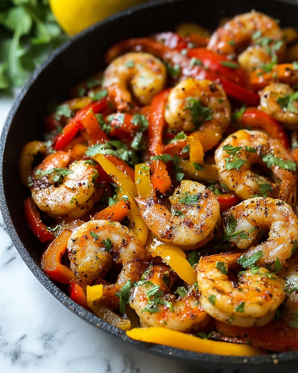 Easy One-Pot Shrimp Fajitas Recipe - Recipe Image
