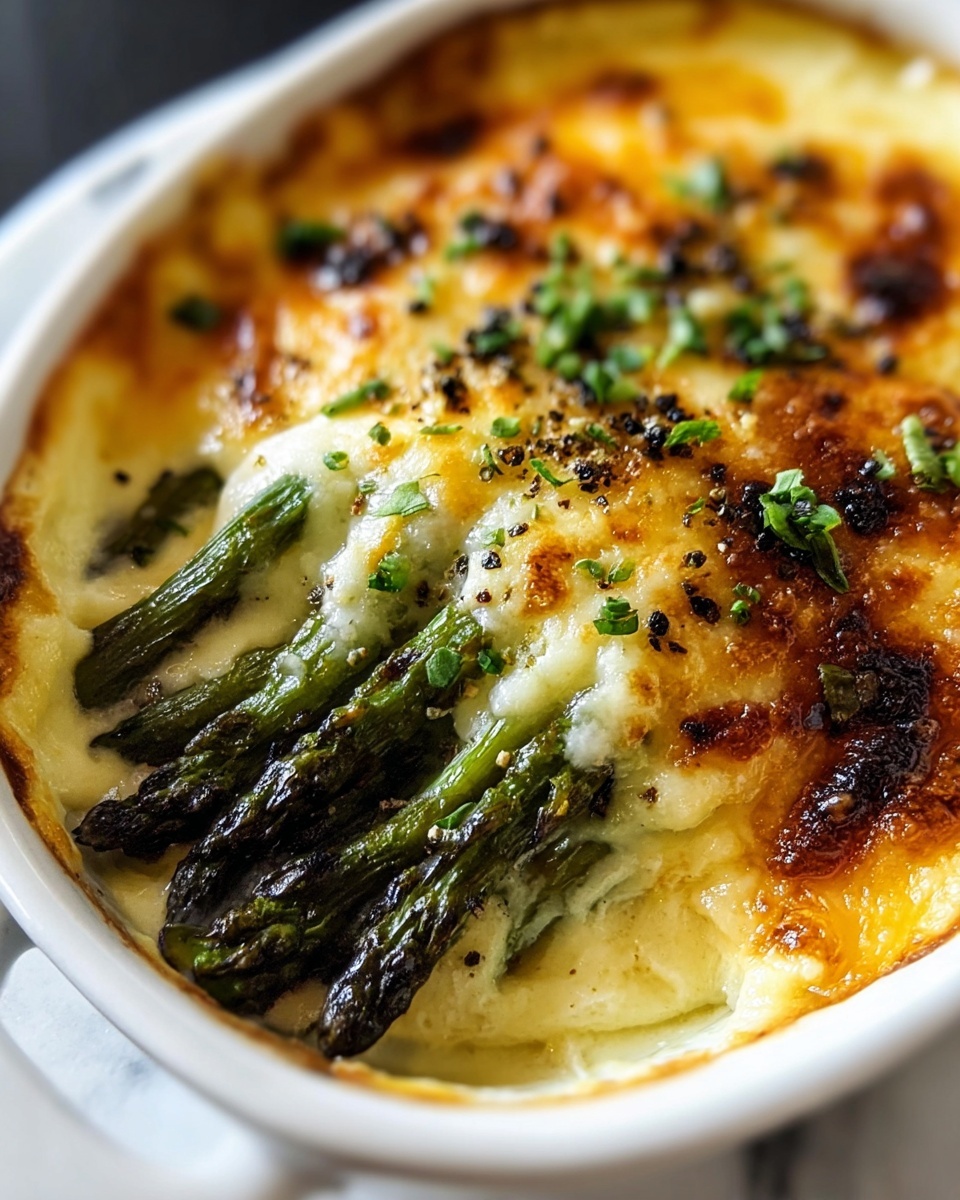 Cheesy Asparagus Casserole Recipe - Recipe Image