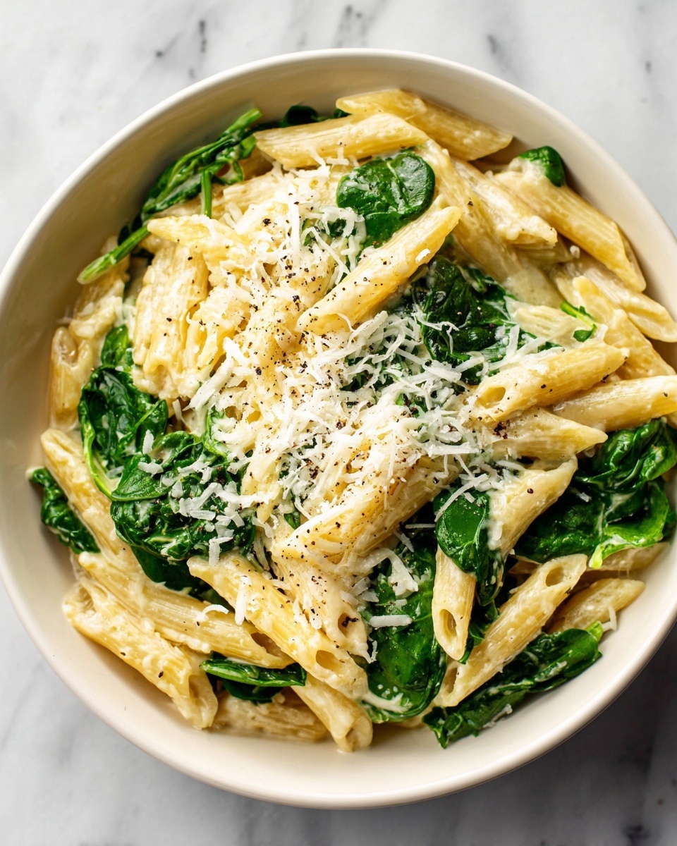 Creamy Spinach Pasta Recipe - Recipe Image