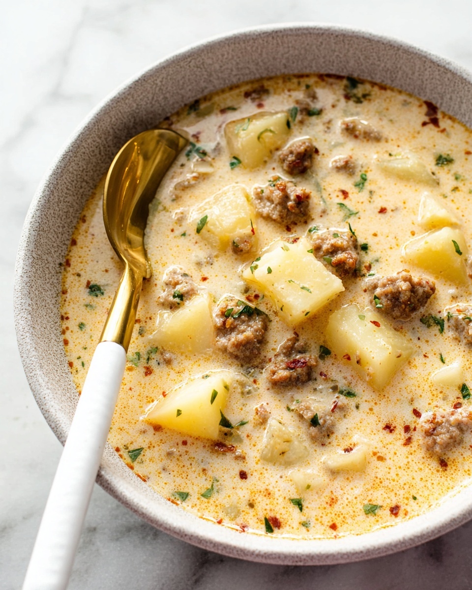 Creamy Italian Sausage Soup Recipe - Recipe Image