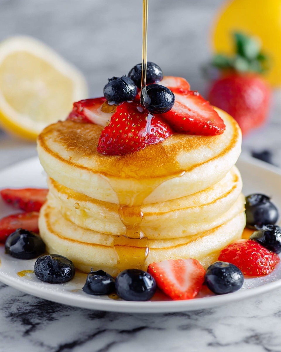 Fluffy Lemon Ricotta Pancakes Recipe - Recipe Image