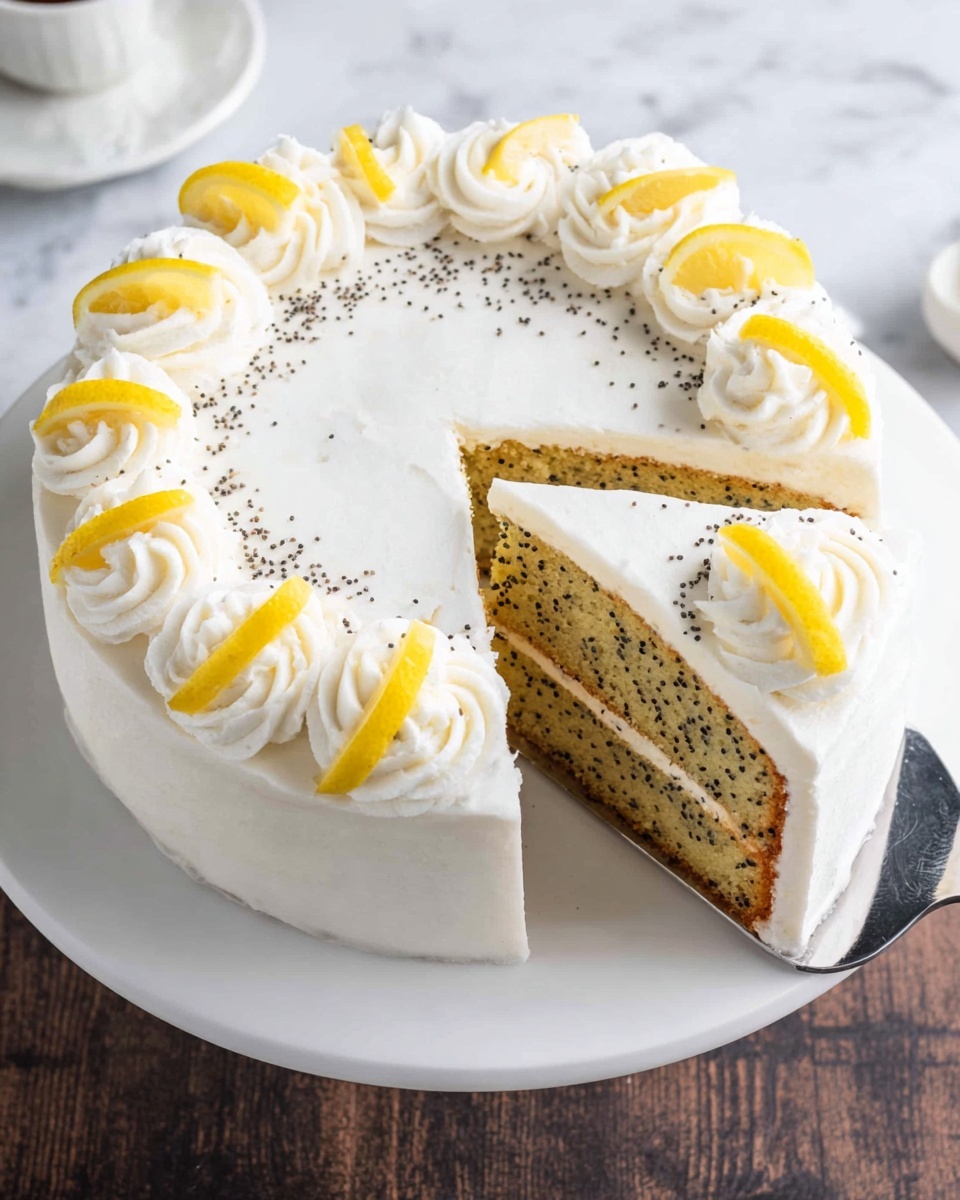 Lemon Poppy Seed Cake with Lemon Cream Cheese Frosting Recipe - Recipe Image