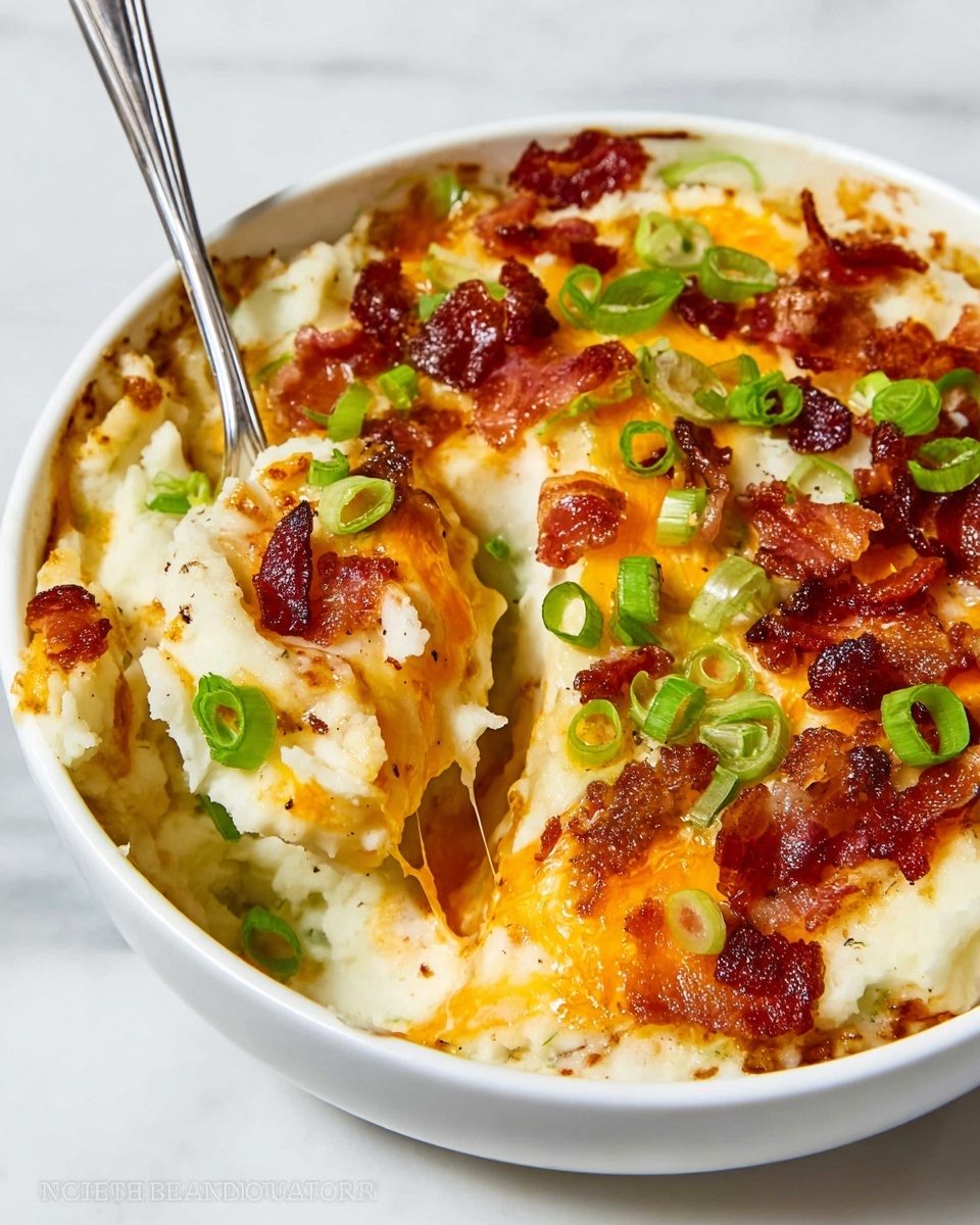 Loaded Mashed Potato Casserole Recipe - Recipe Image