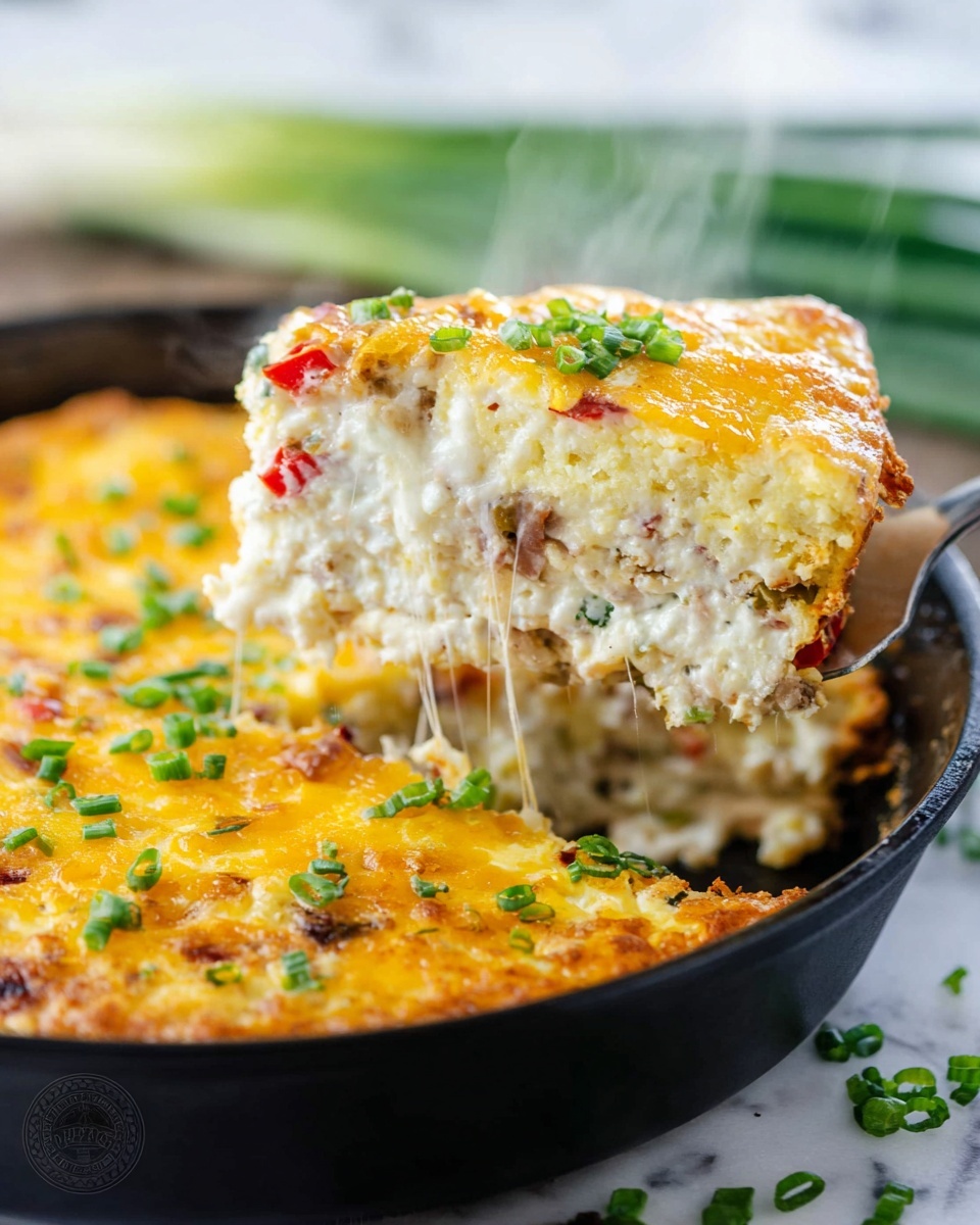 Baked Breakfast Casserole with Potatoes, Bacon, and Cheddar Recipe - Recipe Image