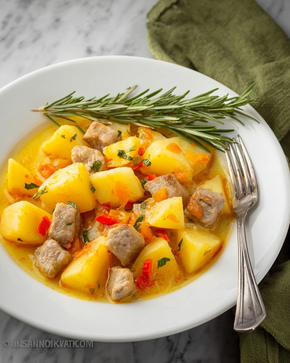 Braised Potatoes with Pork Recipe - Recipe Image