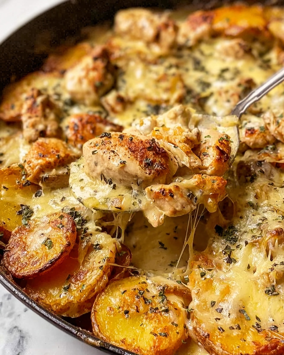 Garlic Parmesan Chicken and Potatoes Recipe - Recipe Image