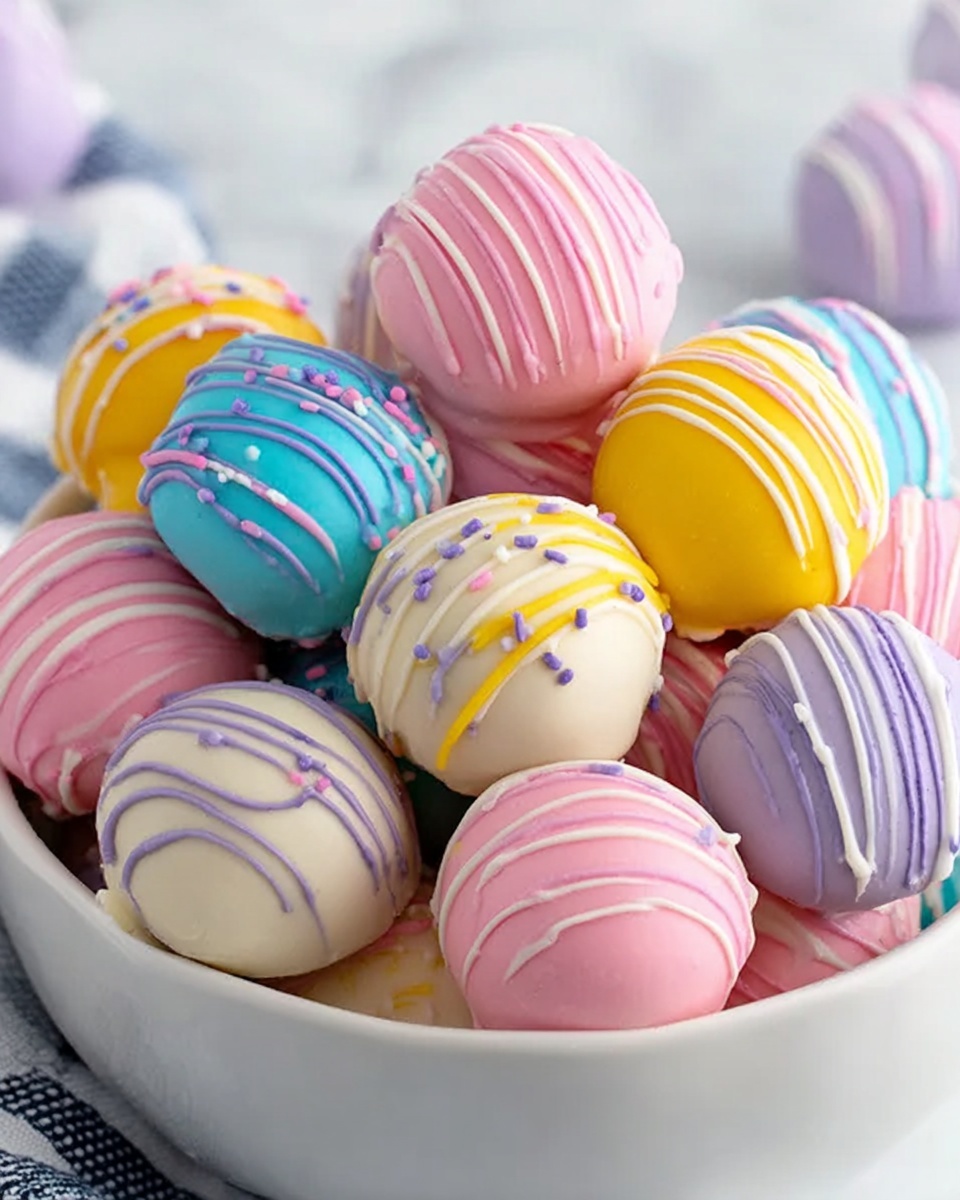 Easter Egg Oreo Cookie Balls Recipe - Recipe Image