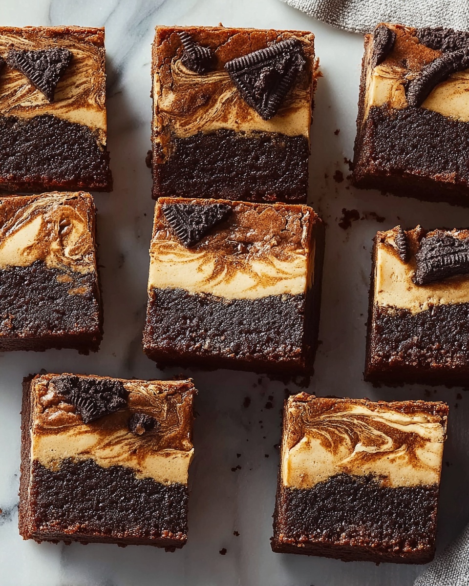 Cookie Dough Oreo Brownies Recipe - Recipe Image