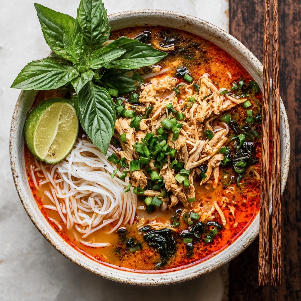 Easy Thai Chicken Curry Soup Recipe - Recipe Image