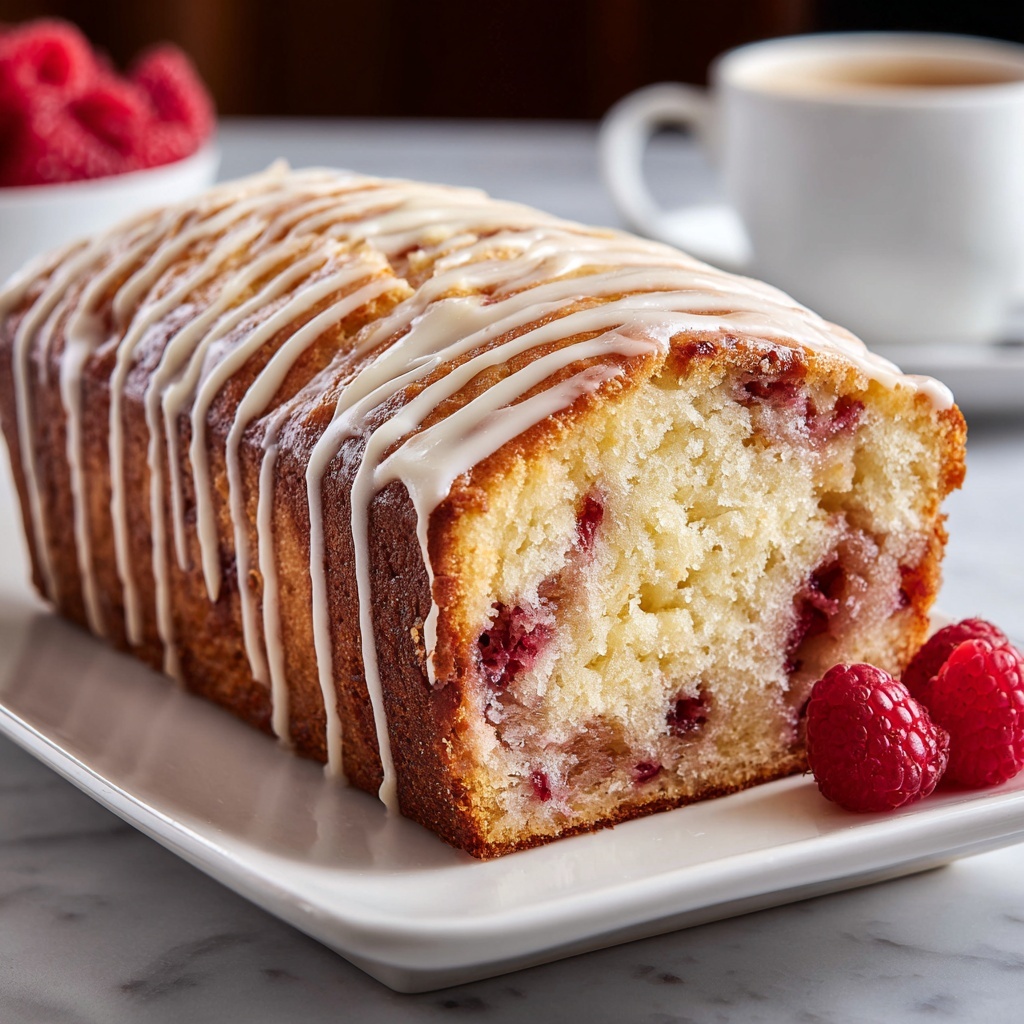Raspberry Swirl Bread with Vanilla Glaze Recipe - Recipe Image
