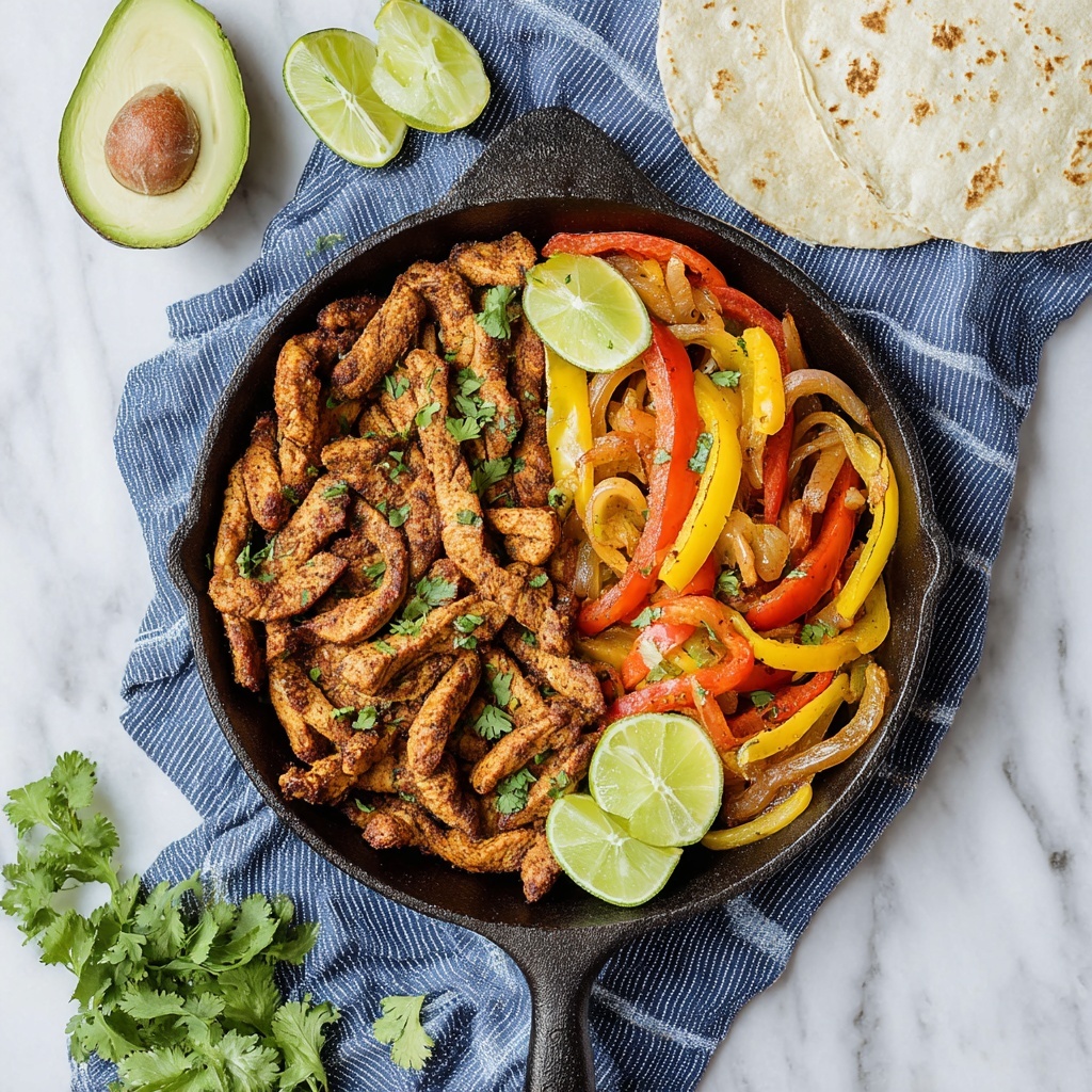 Skillet Chicken Fajitas Recipe - Recipe Image