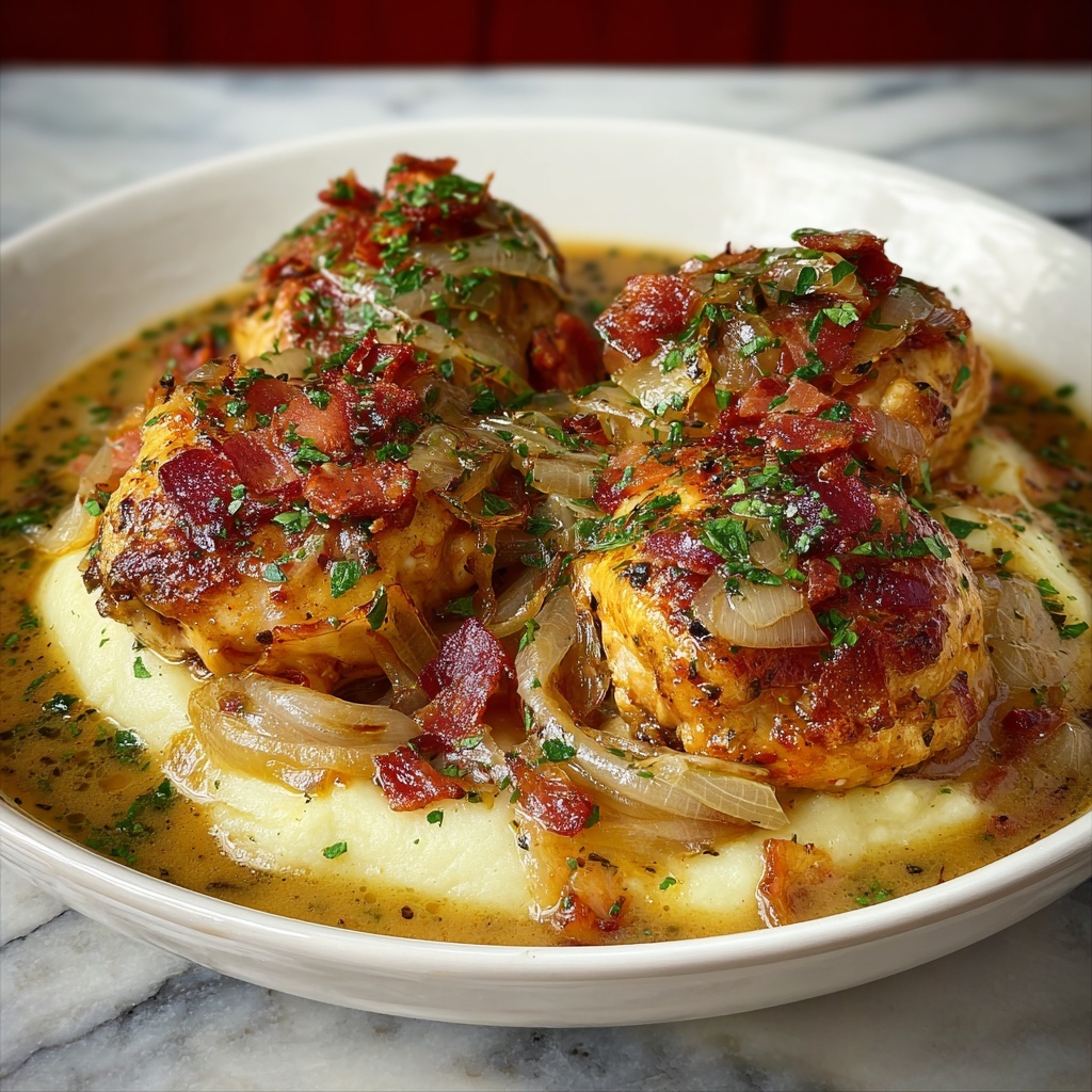 Southern Smothered Chicken Recipe - Recipe Image