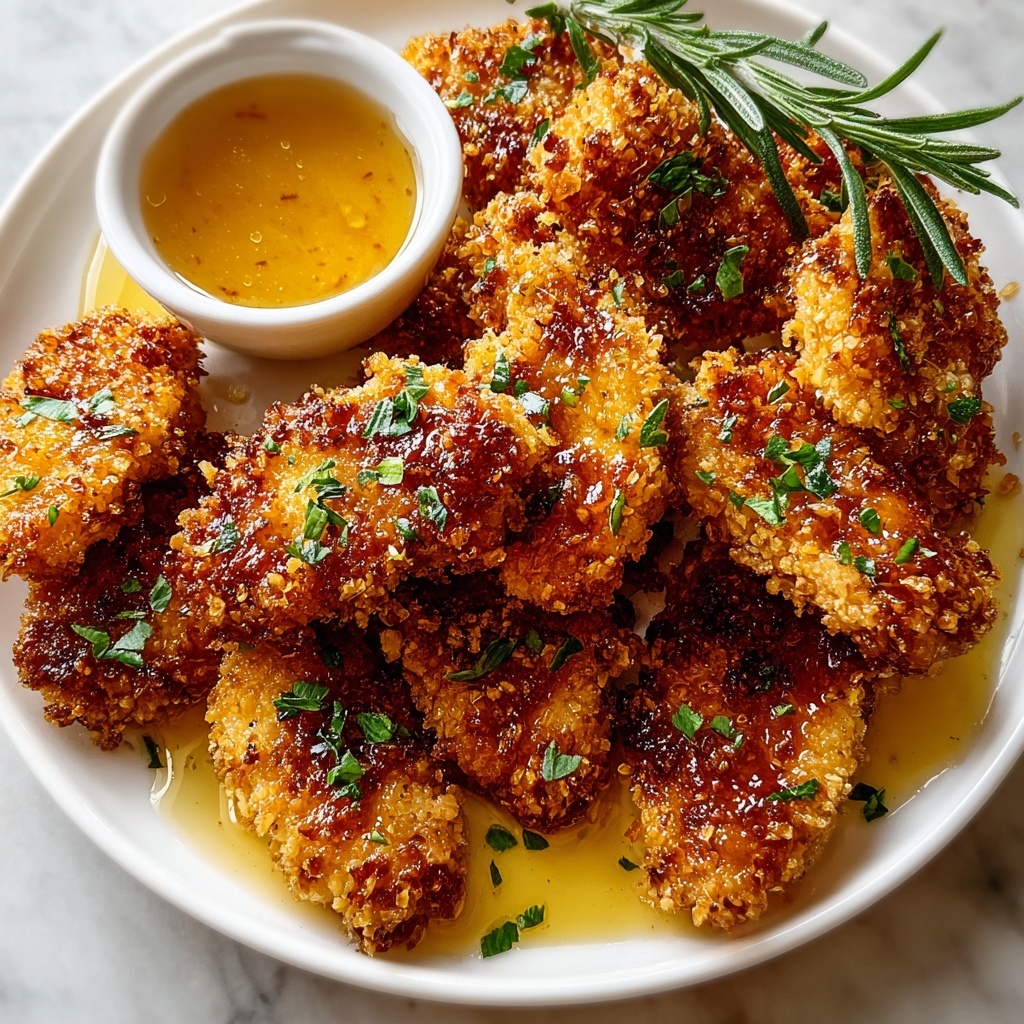 Baked Crunchy Hot Honey Chicken Recipe - Recipe Image
