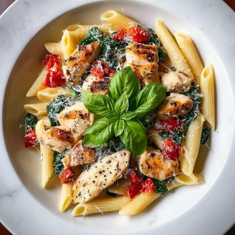 Tomato Spinach Chicken Pasta Recipe