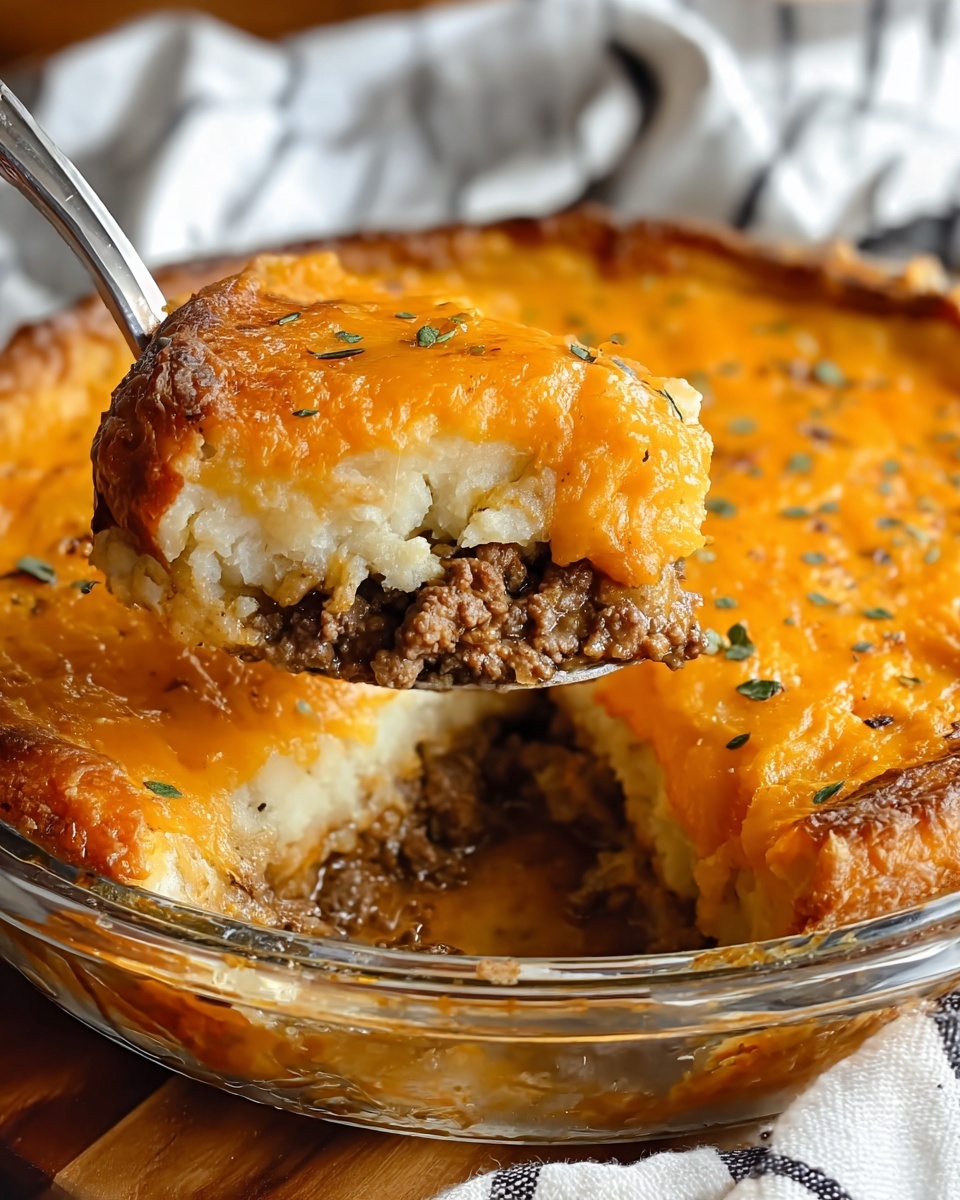 Cheddar Bay Ground Beef Cobbler Recipe - Recipe Image