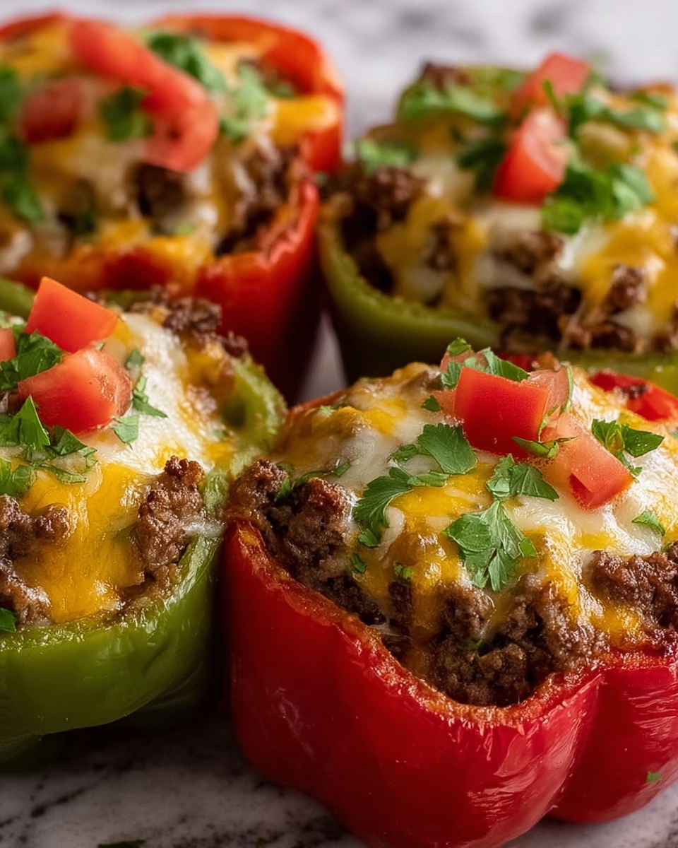 Taco Stuffed Bell Peppers Recipe - Recipe Image