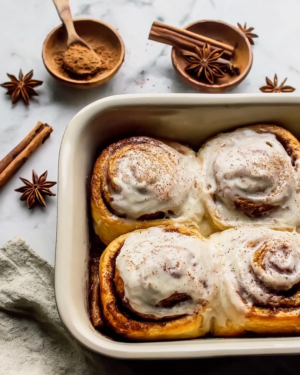 Chai Cinnamon Rolls with Spiced Cream Cheese Frosting Recipe - Recipe Image
