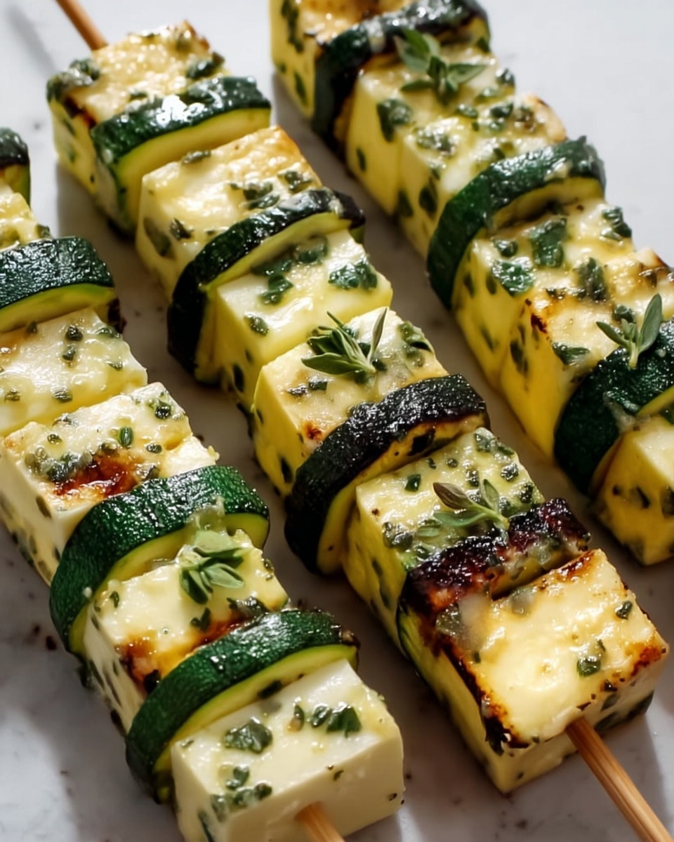 Garlic Butter Zucchini Skewers Recipe - Recipe Image