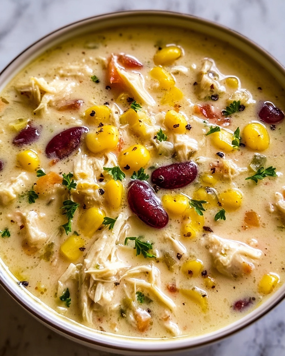 Crockpot Cream Cheese Chicken Chili Recipe - Recipe Image