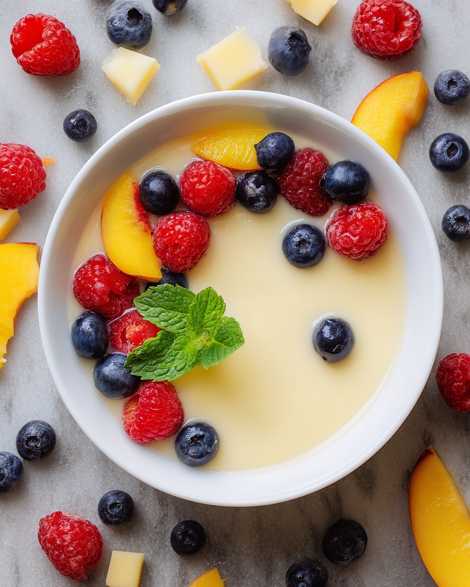 Vanilla Pudding with Fresh Fruit Recipe - Recipe Image
