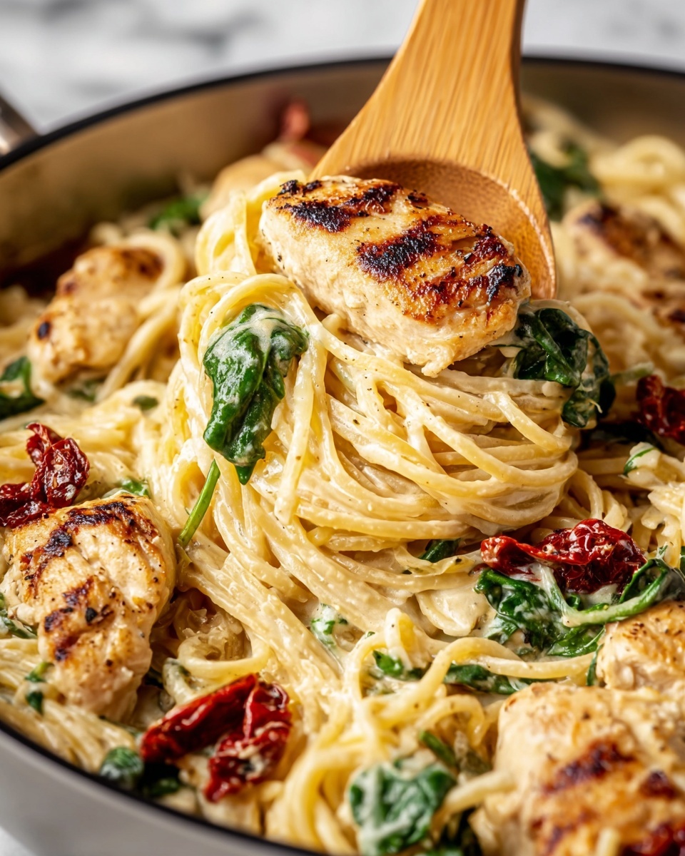 Tuscan Chicken and Spaghetti Squash Skillet Recipe - Recipe Image