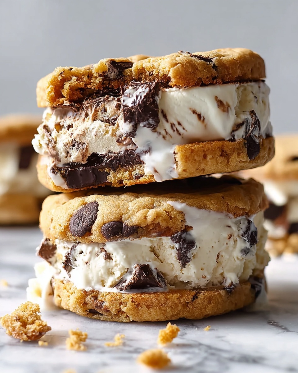 The Ultimate Cookie Dough Ice Cream Sandwich Recipe - Recipe Image