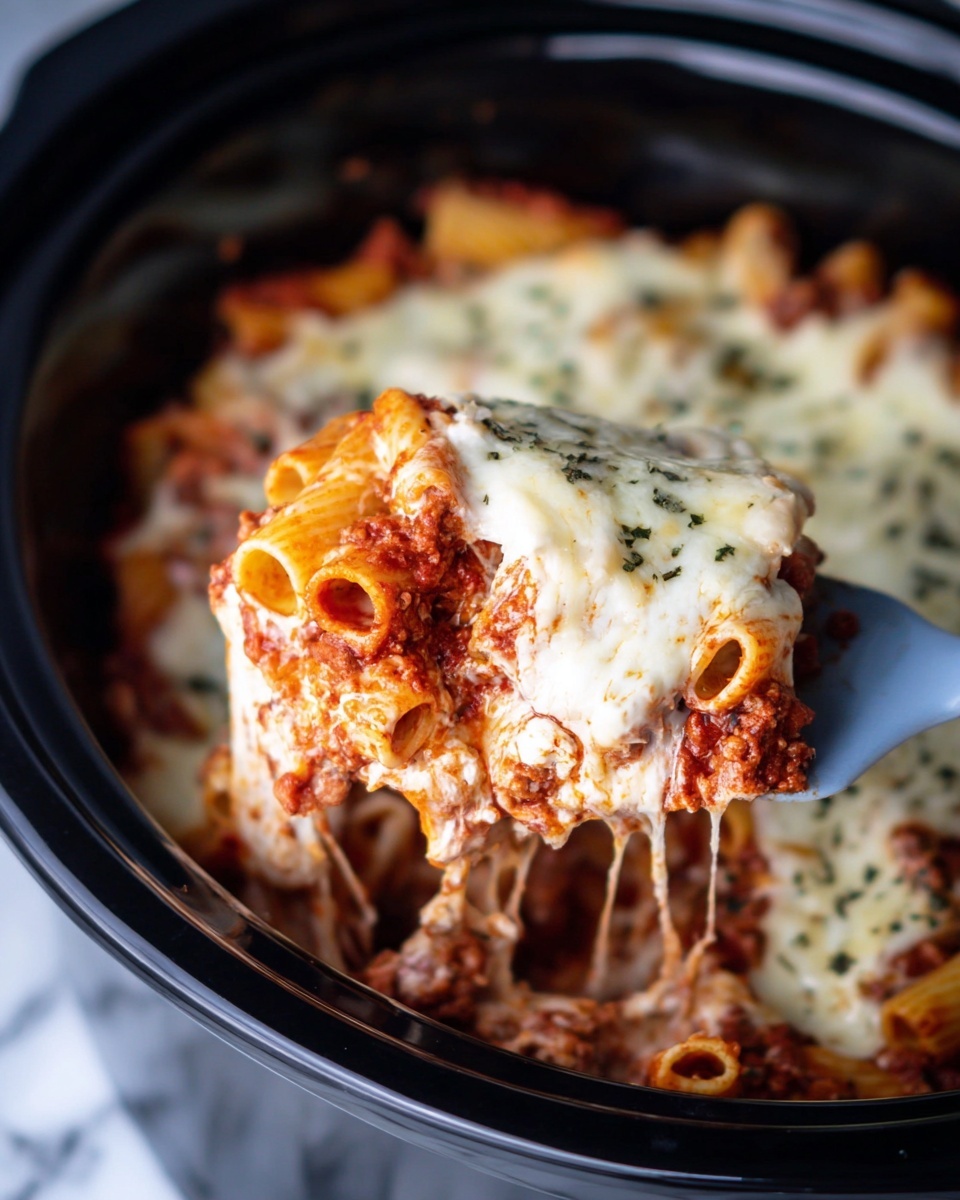 Slow Cooker Baked Ziti with Italian Sausage and Cream Cheese Recipe - Recipe Image