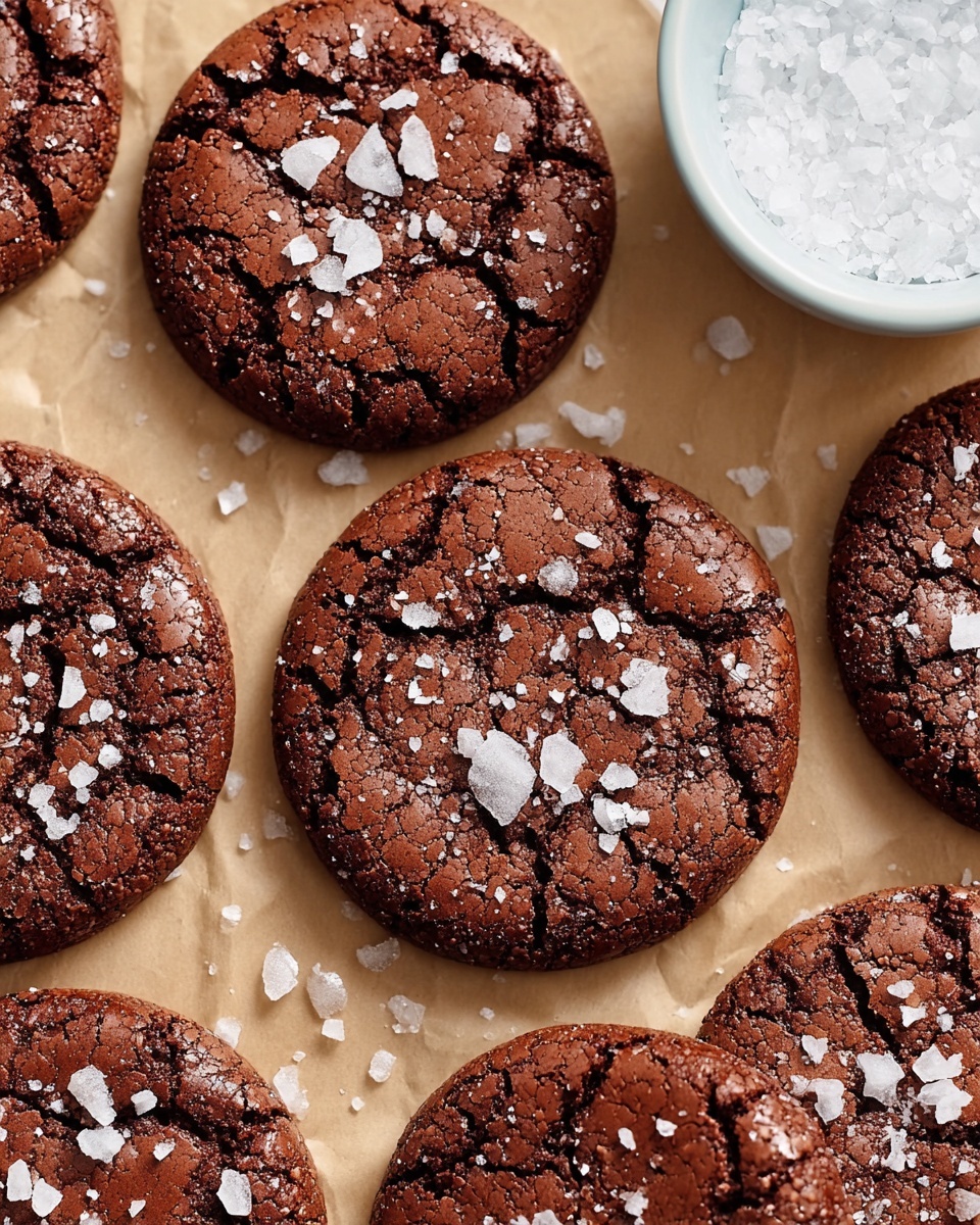 Sea Salt Brownie Cookies Recipe - Recipe Image
